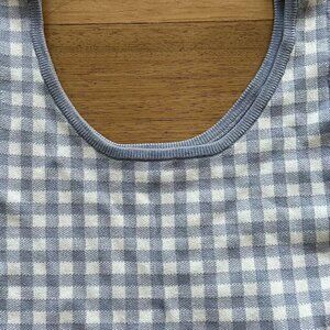 Garage Light Purple Checker Crop Top